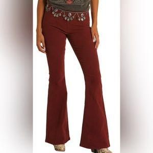 Rock & Roll Denim Pull On Flare Bargain Bell Size 26/32 stretchy
